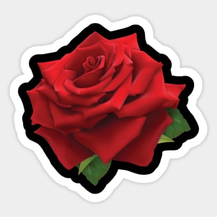 Red Rose Sticker